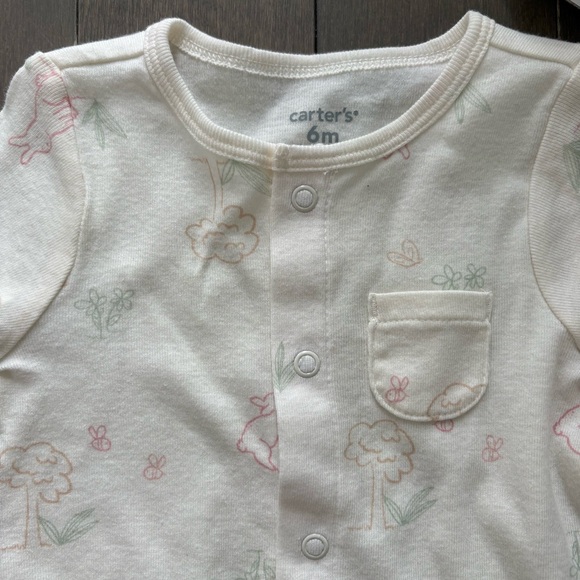NWT Carter's Convertible Bunny Nightgown and Bonnet, 6M - Picture 2 of 11